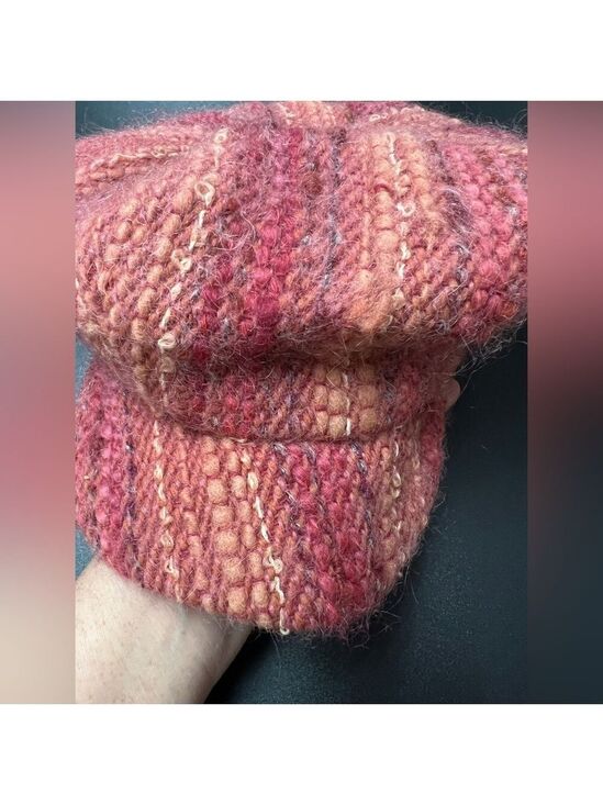 Vintage 70s 1970s Retro Wool Mohair Velvet Newsboy Gatsby Reggae Groovy Hat Cap main image 8